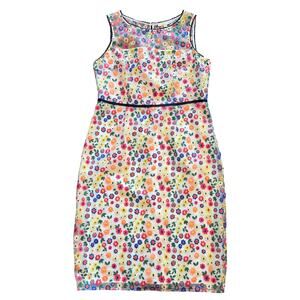 Boden Marjorie Organza Dress Embroidered Flowers Summer Occasion Women’s size 12